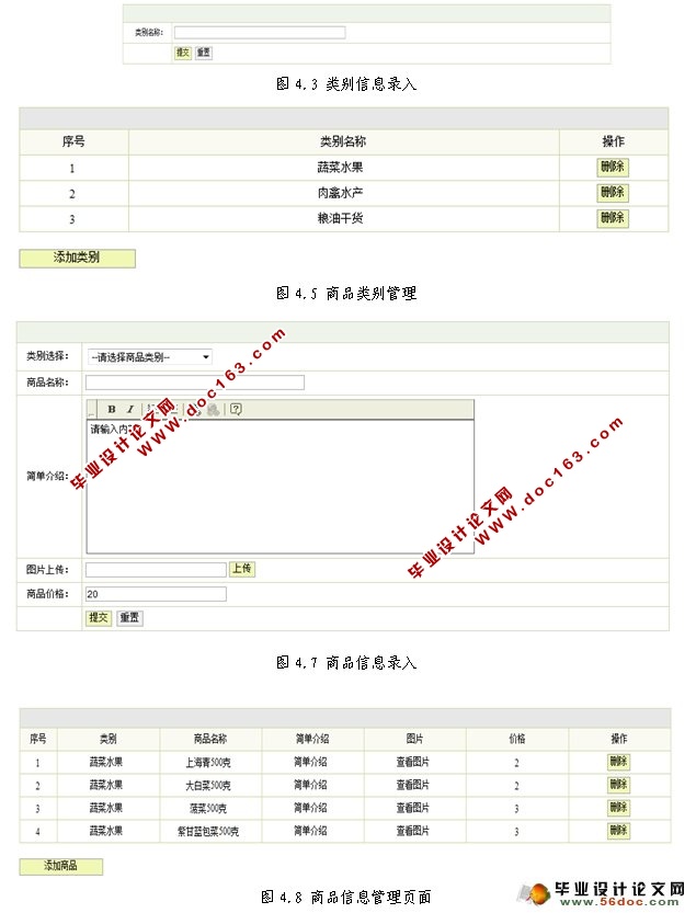 卖菜网站的设计与实现(SSH,MySQL)