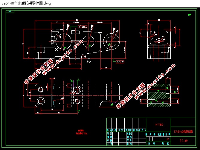 CA6140мܻеӹռϳо(CADͼ,տ)