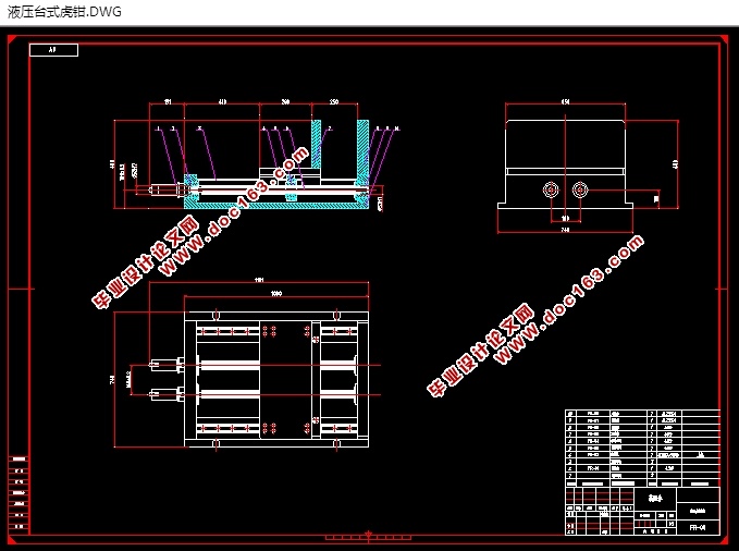 Һѹ̨ʽǯ(CADװͼ,SolidWorksάͼ)