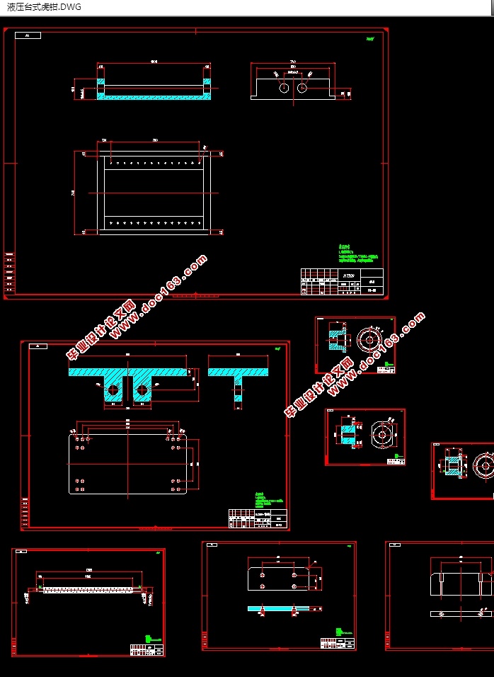 Һѹ̨ʽǯ(CADװͼ,SolidWorksάͼ)