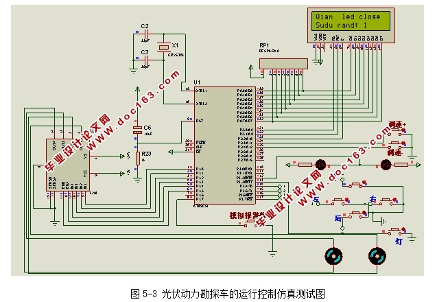 光伏动力勘探车的设计(含电路原理图,仿真程序)