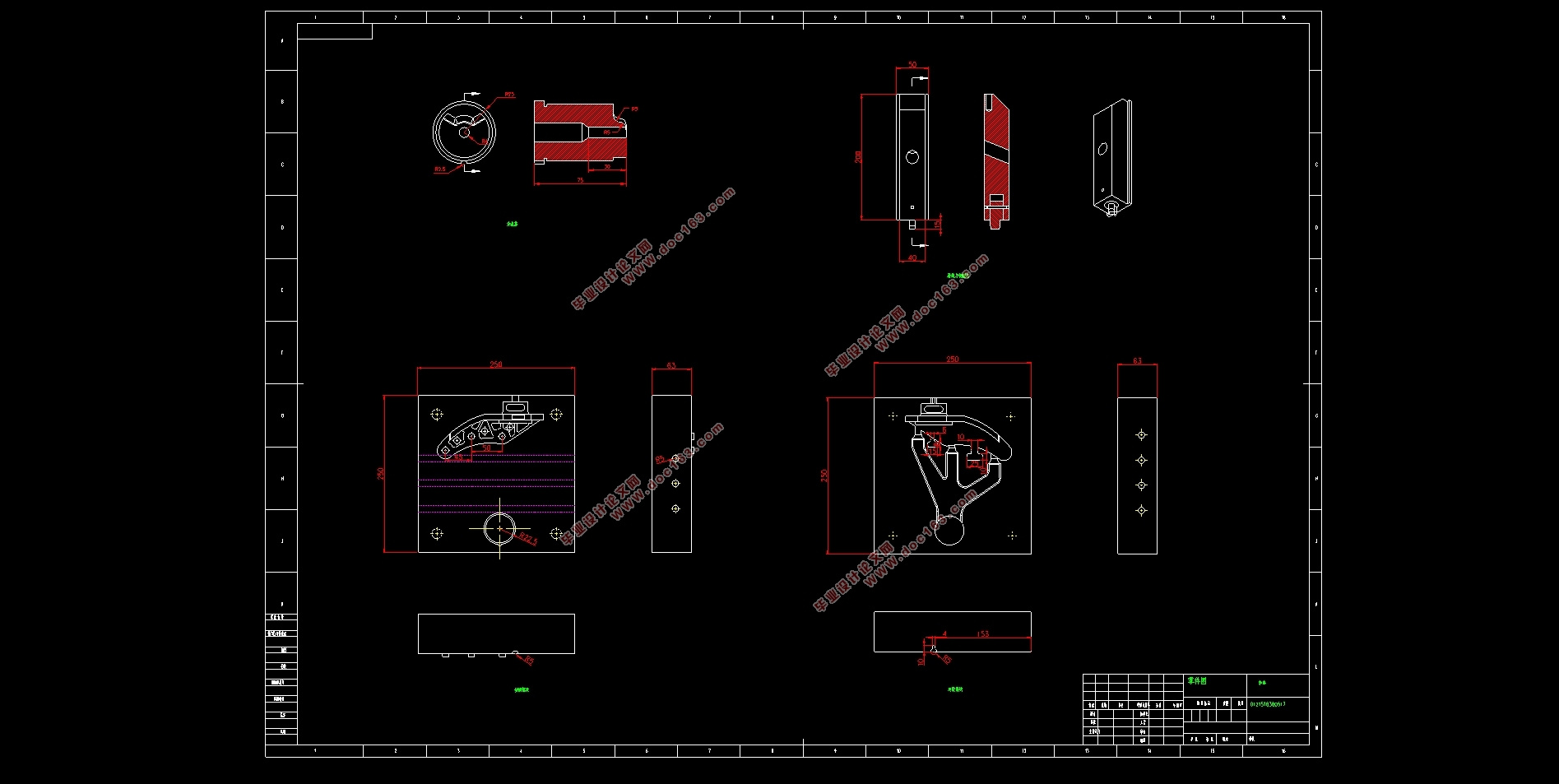 ֧ѹιշģ(CADͼ,SolidWorksάͼ)