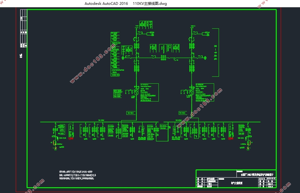 ˮ೧110KVѹƳ(CADƽ沼ͼ,ͼ)