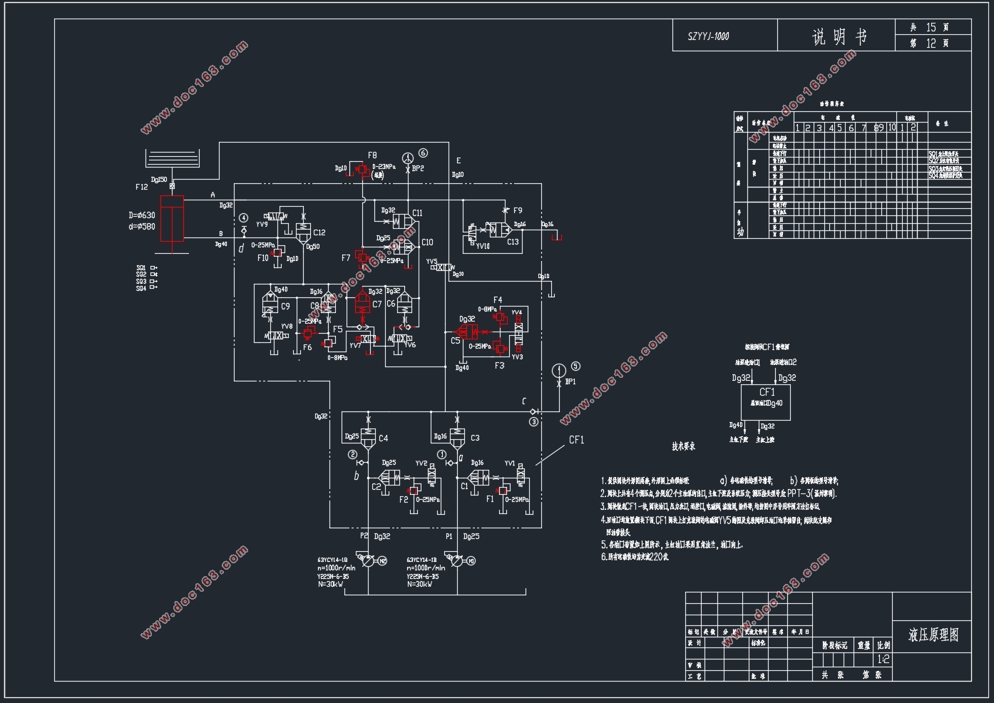 小型液压机液压系统设计(含CAD零件图装配图)