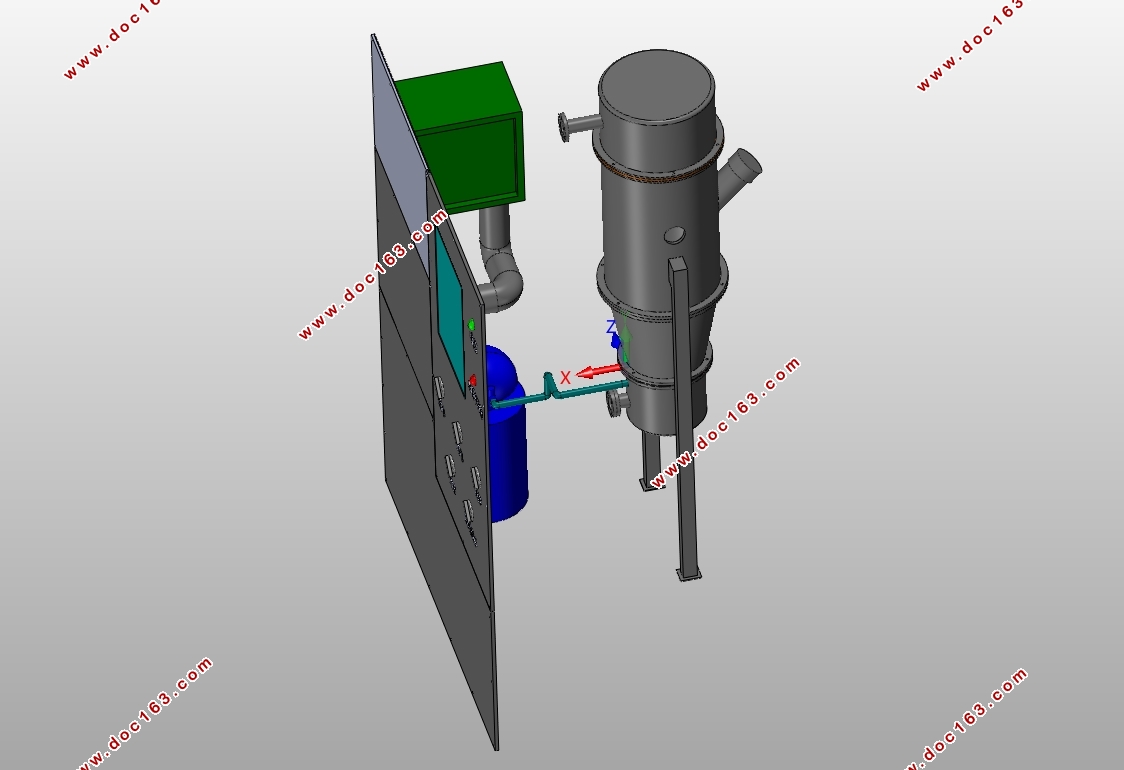10升流化床制粒机设计(含CAXA图,SolidWorks三维图)