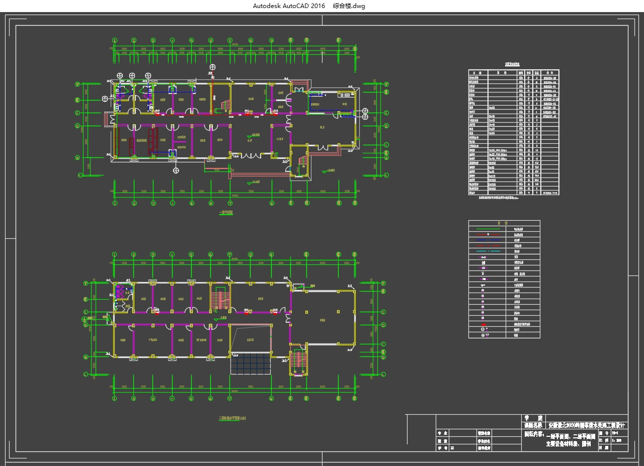 ���ջ���3000�����׷�ˮ�����������(��CADͼ)