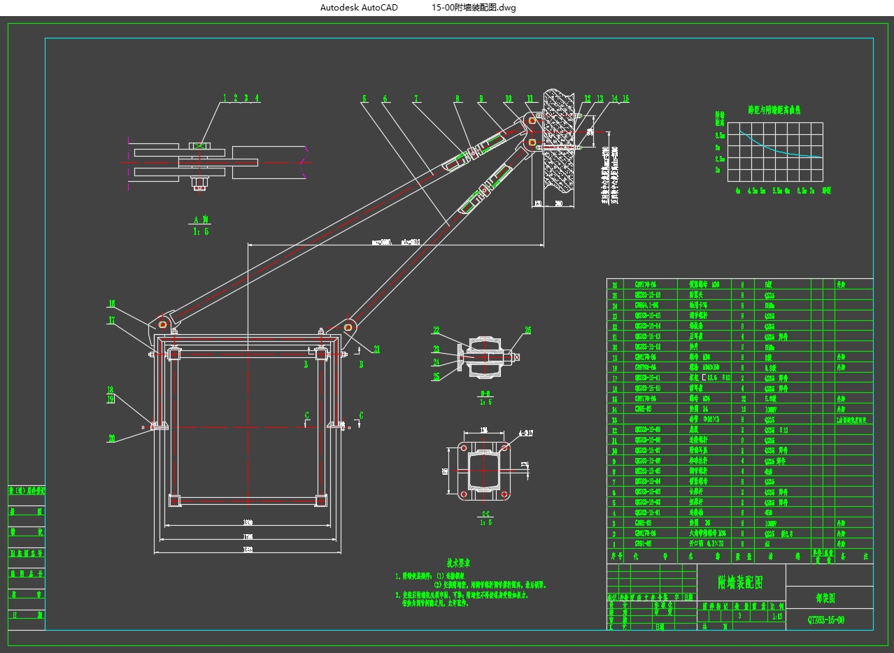63T-Mƽͷʽػ—븽ǽ(CADͼ)
