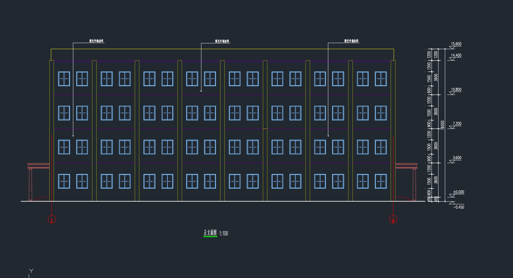 Ĳ2462ƽ׽ĳСѧѧ¥(CADͼṹͼ)