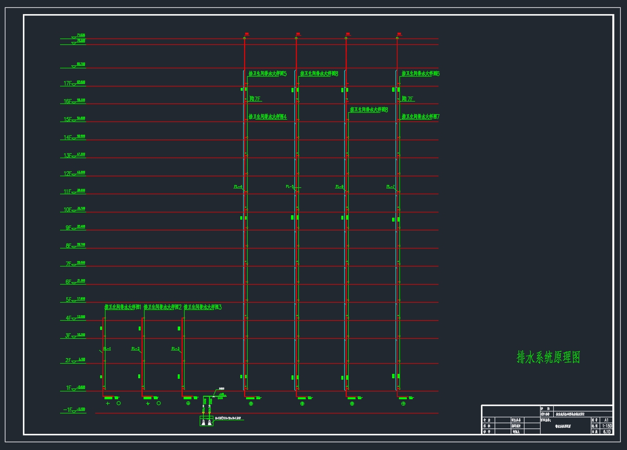 某高层综合办公楼给水排水设计(含CAD图)