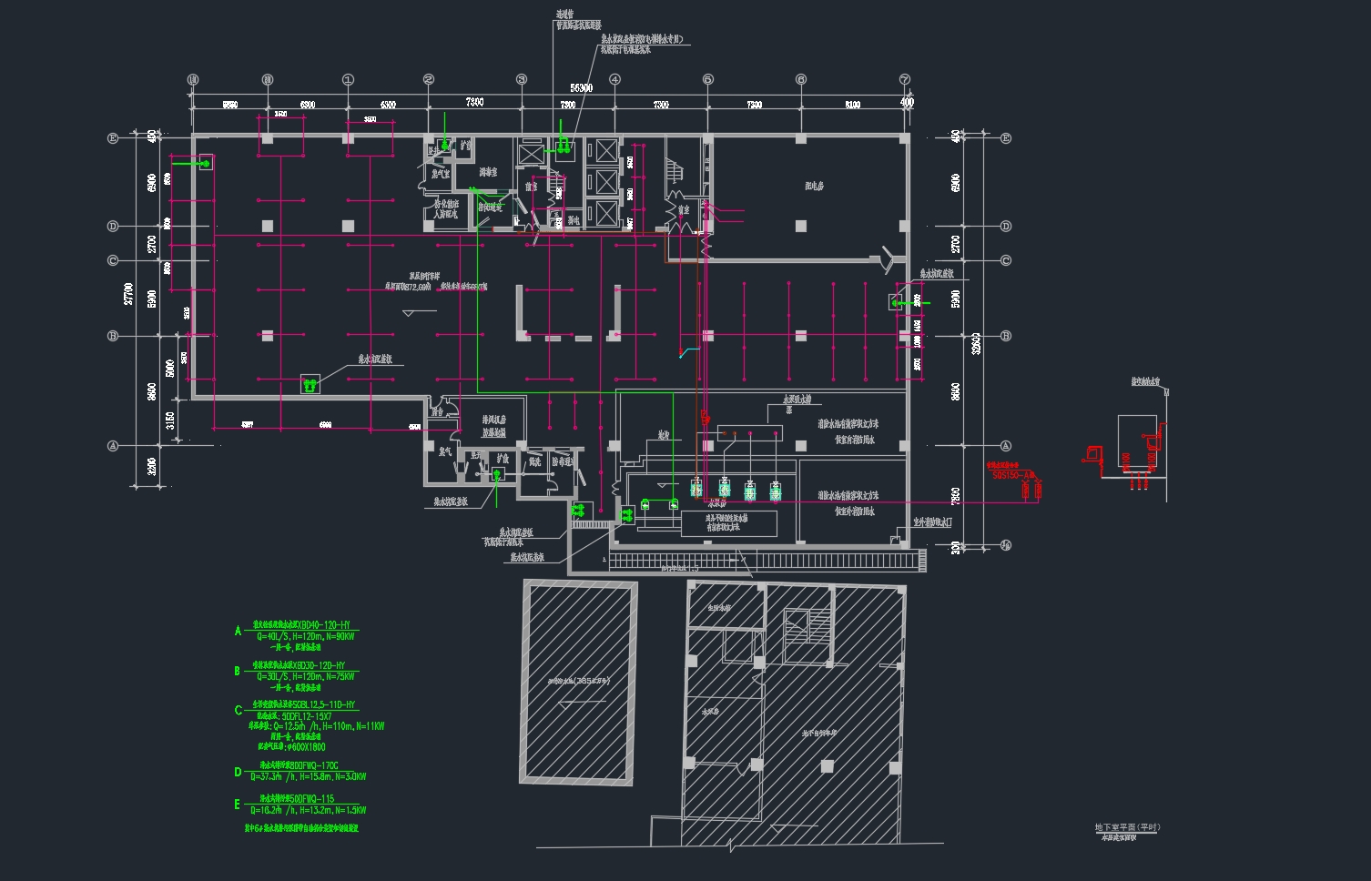 ���Ժ�߲�칫¥�ۺ��Խ�������ˮ�������(��CADͼ)