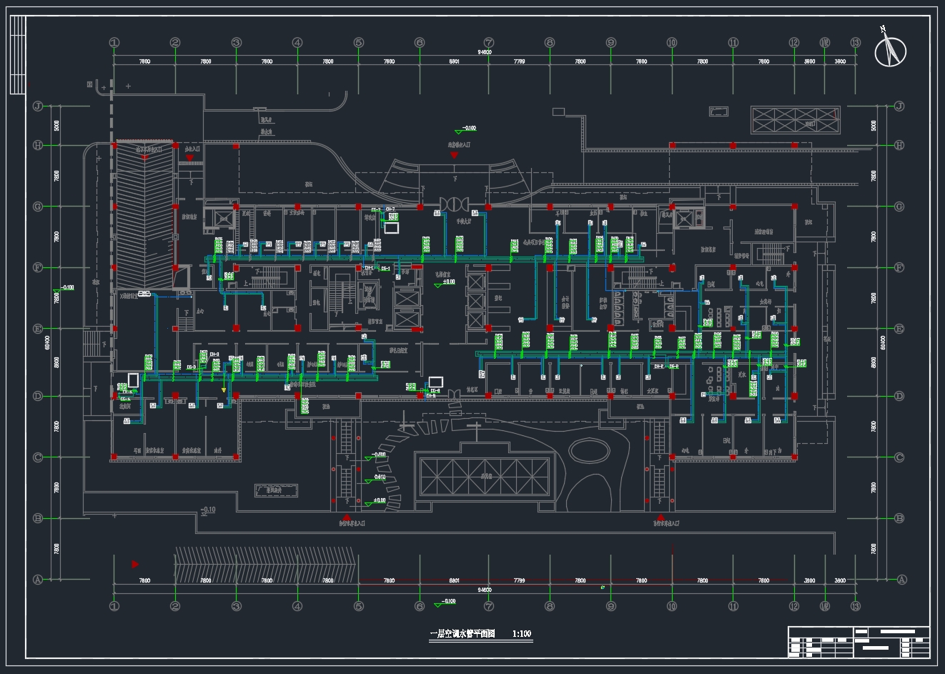 西安某医院空调系统设计(含CAD图)