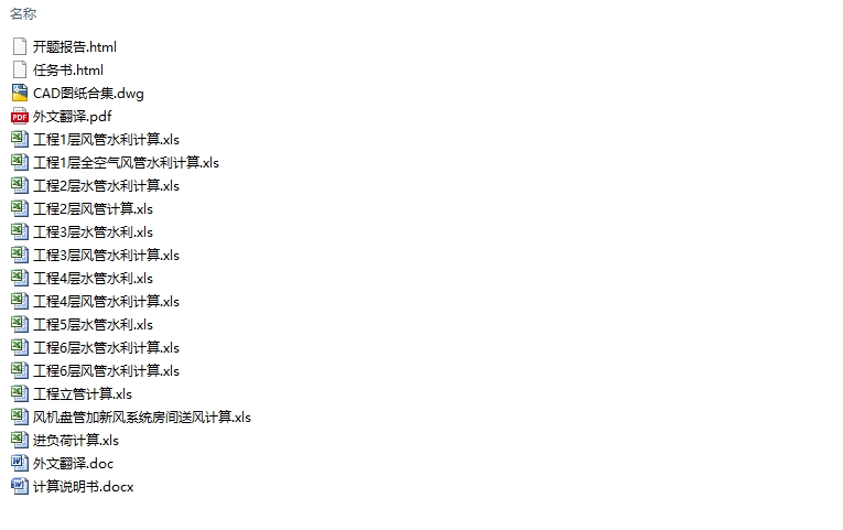 天津市某六层电力公司空调工程设计(含CAD图)