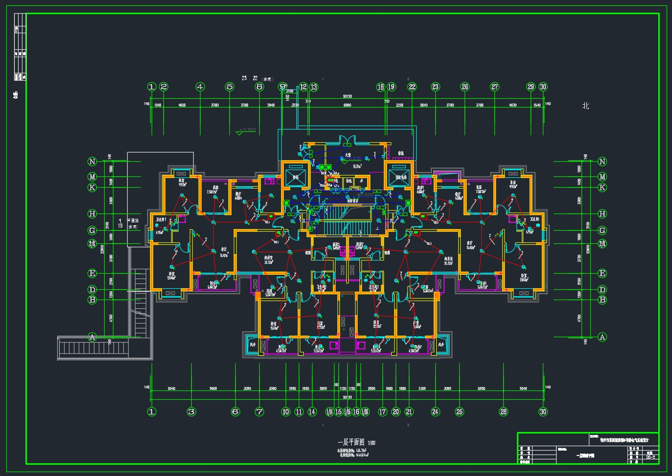 ������ĳ�߲�סլ¥����ϵͳ���(��CADͼ)