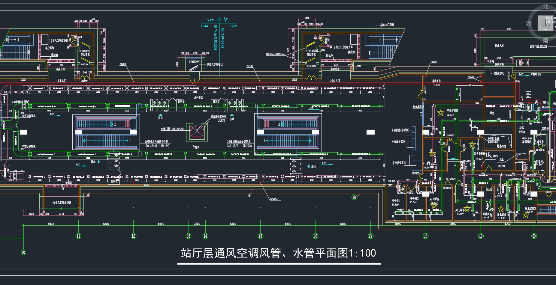 �Ϻ�������������վͨ��յ��������(��CADͼ)