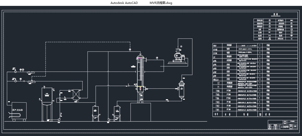 ������Ϊ500kg/h�Ļ�е������ѹ��ϵͳ���о�����(CADͼ)